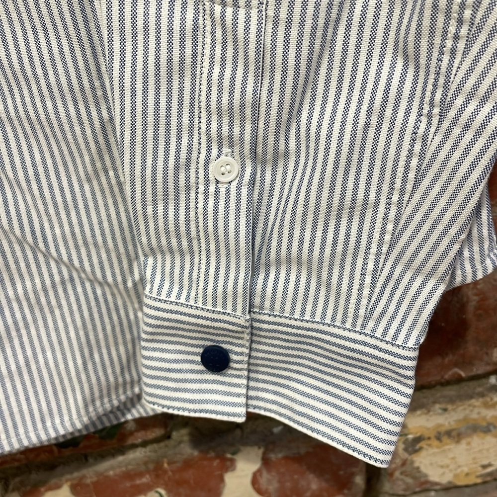 The Kooples - Striped Blue Shirt  size Medium NWT - Picture 4 of 6